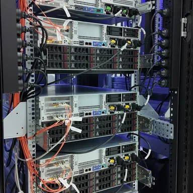 Mirror server rack (rear view)