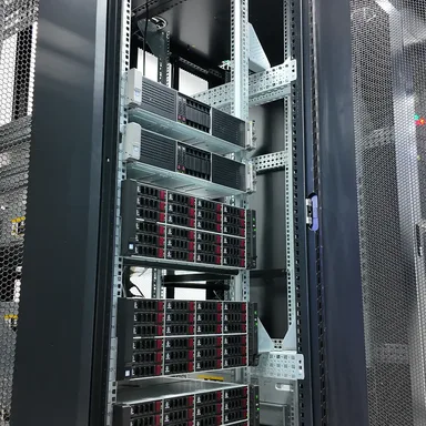 Mirror server rack (front view)